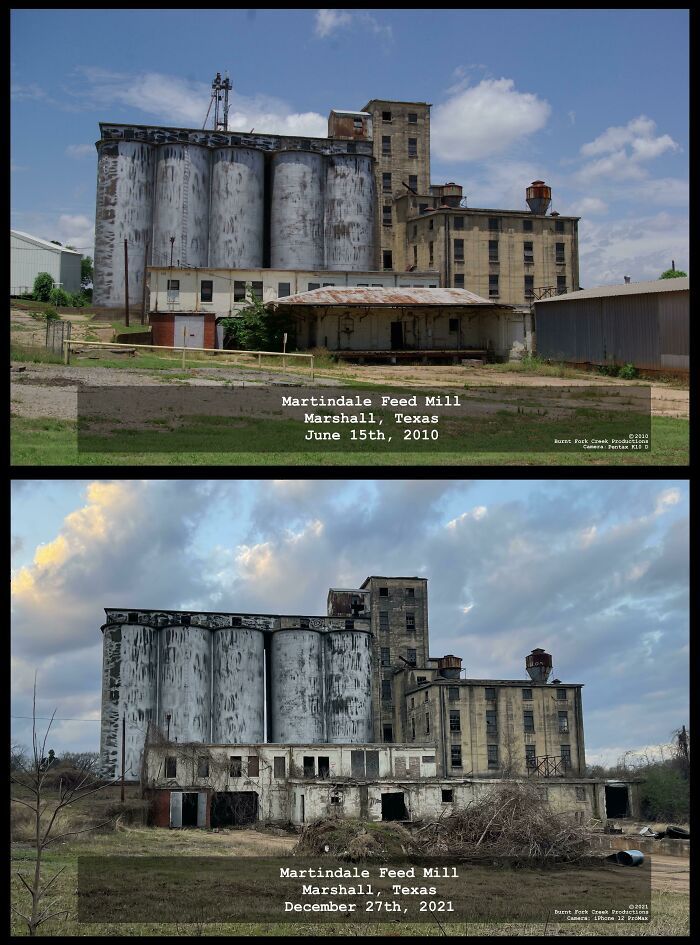 11 ans de décrépitude – provenderie martindale – marshall, texas