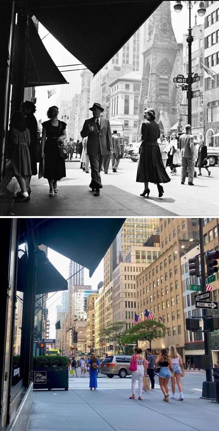 e. 49th street et 5th ave, manhattan, ny. (1940-2021)