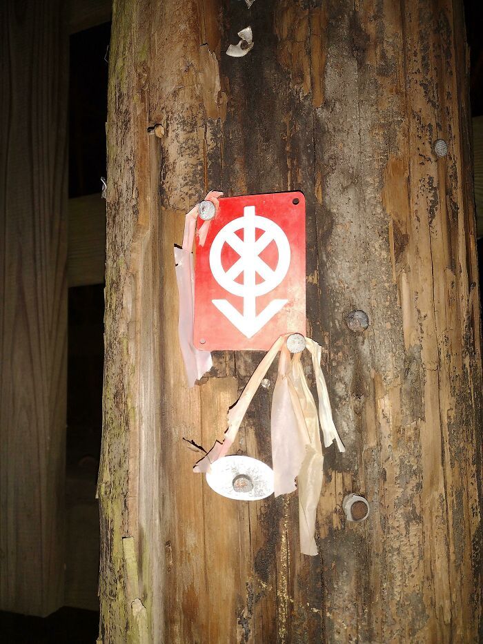 J’ai trouvé ce symbole étrange en faisant mon jogging