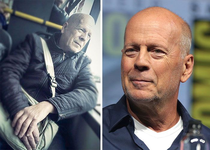 sosie de bruce willis dans le bus