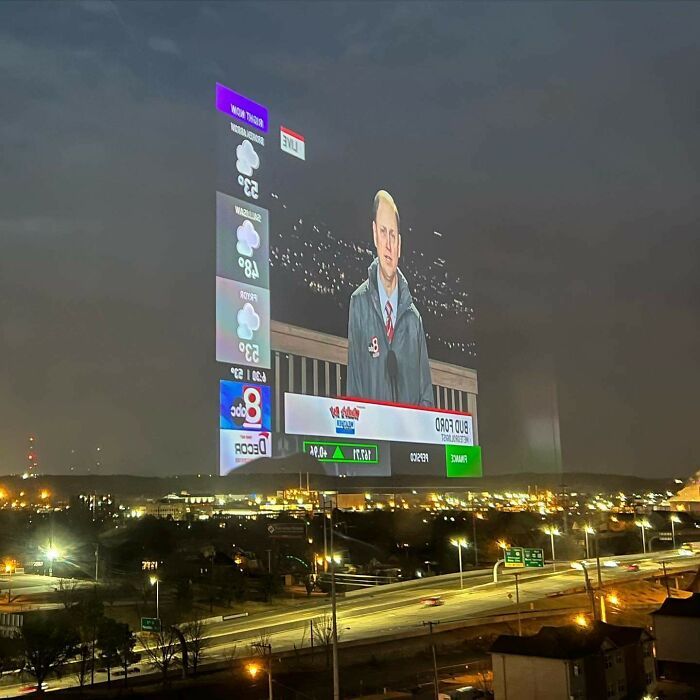 nous pouvons maintenant projeter les nouvelles dans le ciel