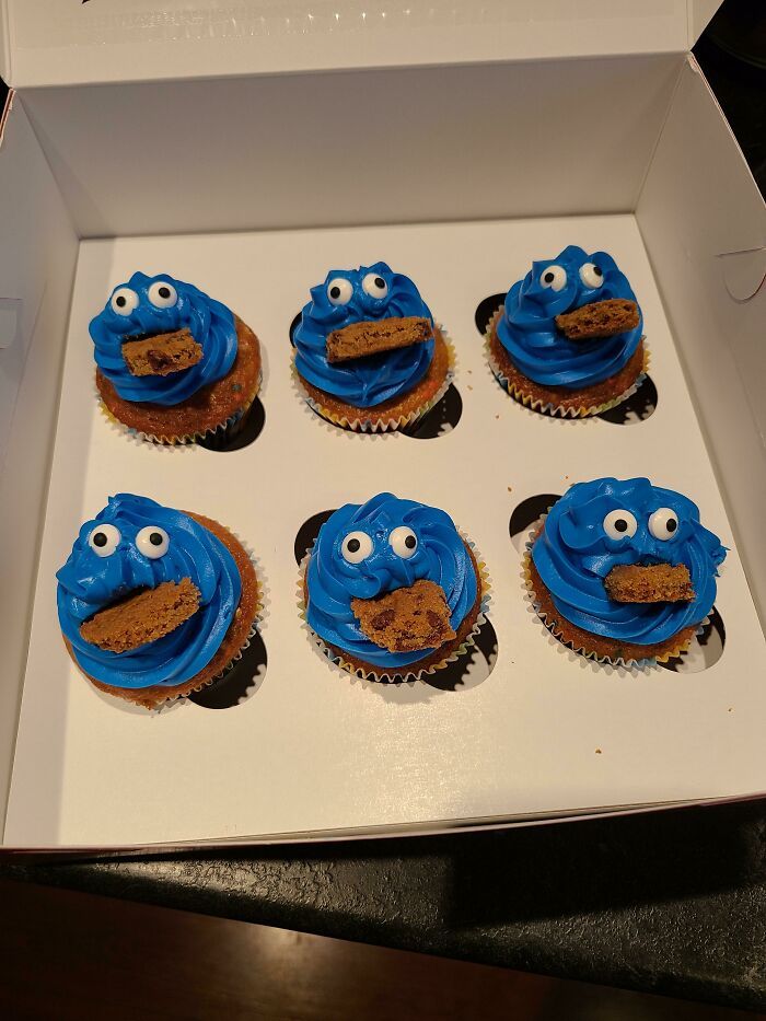 cupcakes cookie monster