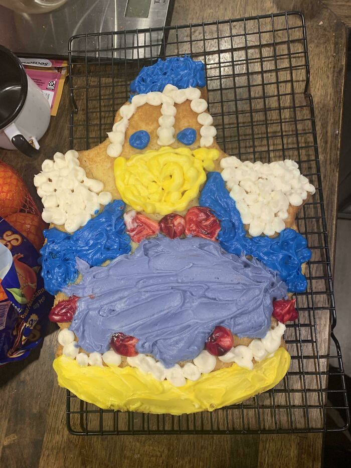 gâteau d’anniversaire donald duck