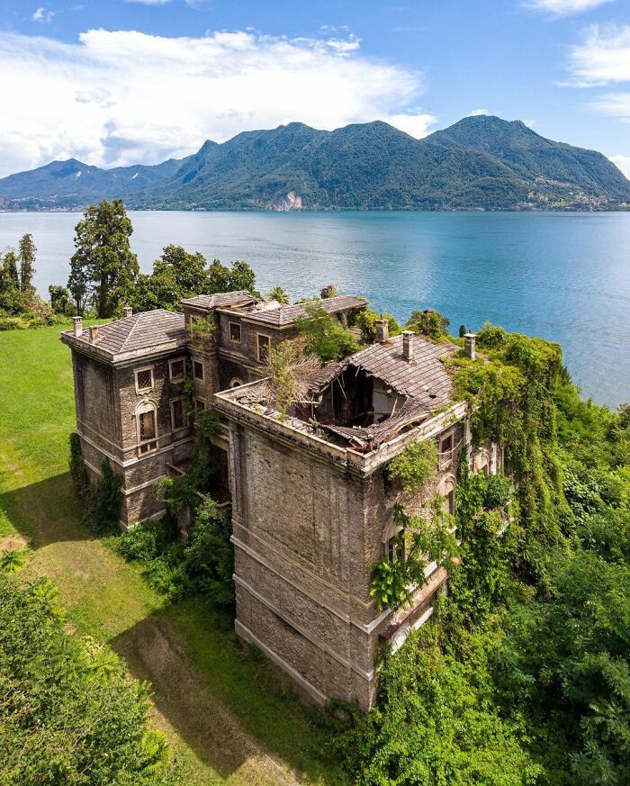 villa prestigieuse abandonnée surnommée ‘la reine’, italie