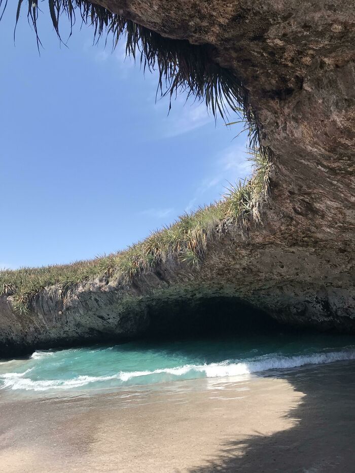 plage cachée au mexique