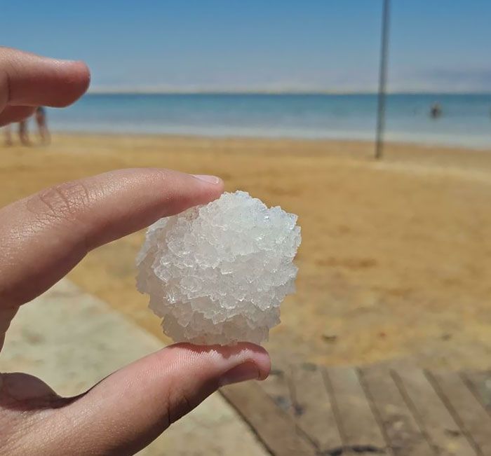 boule de sel que j’ai sortie de la mer morte