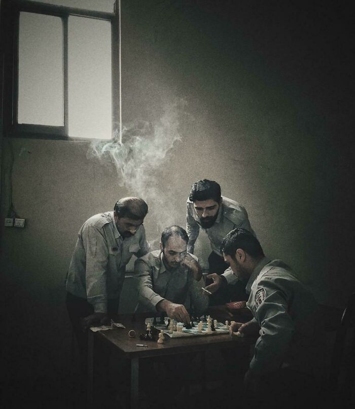 joueurs d’échecs à mazandaran, iranien