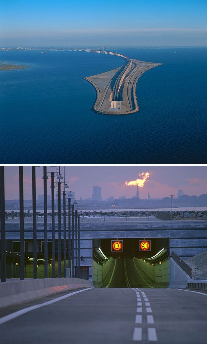 Tunnel du pont de l’Øresund, qui relie la Suède au Danemark
