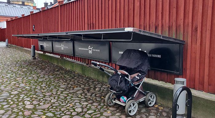 La Suède a des places de stationnement pour les poussettes de bébé