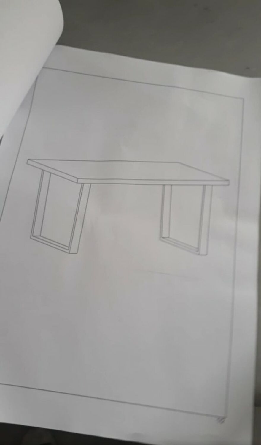 Je monte une table et ce sont les seules instructions qui l’accompagnent.