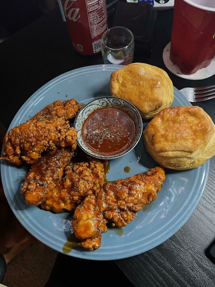 Poulet chaud au miel fait maison/ Poulet au beurre de miel. crédit à ma femme