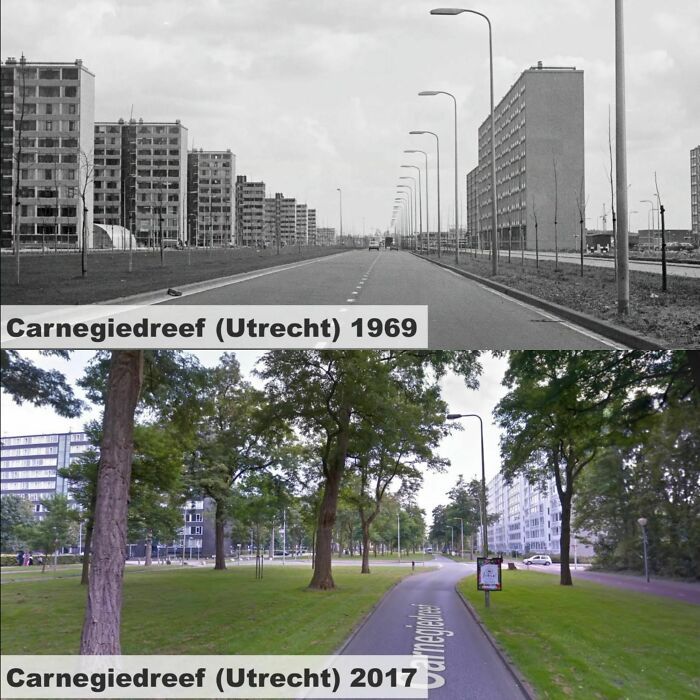 rue à utrecht, aux pays-bas : 1969 – 2017