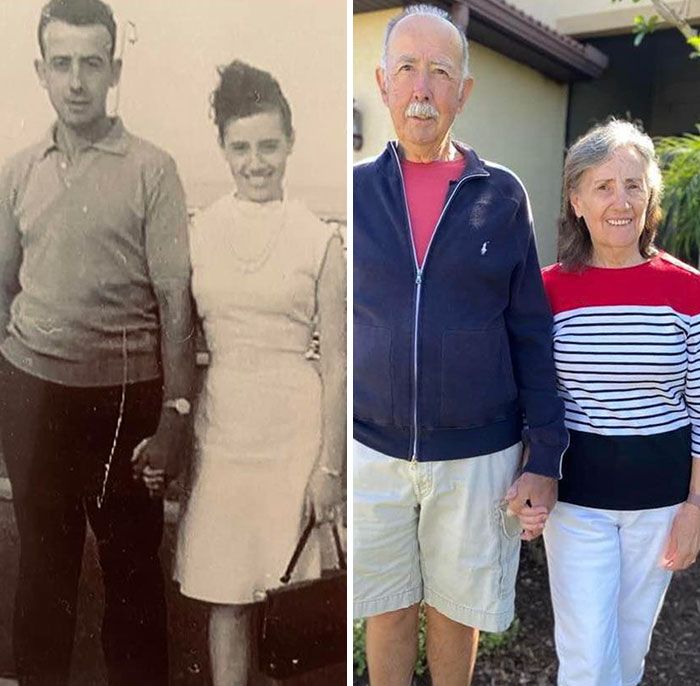 mes grands-parents, le 5 avril 1961 et à nouveau le 5 avril 2021