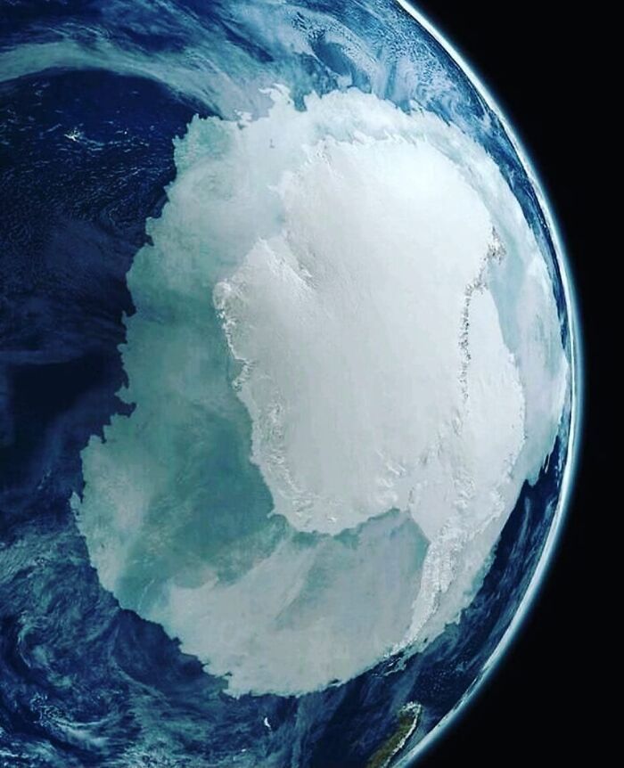 [vue rapprochée] de l’antarctique depuis l’espace