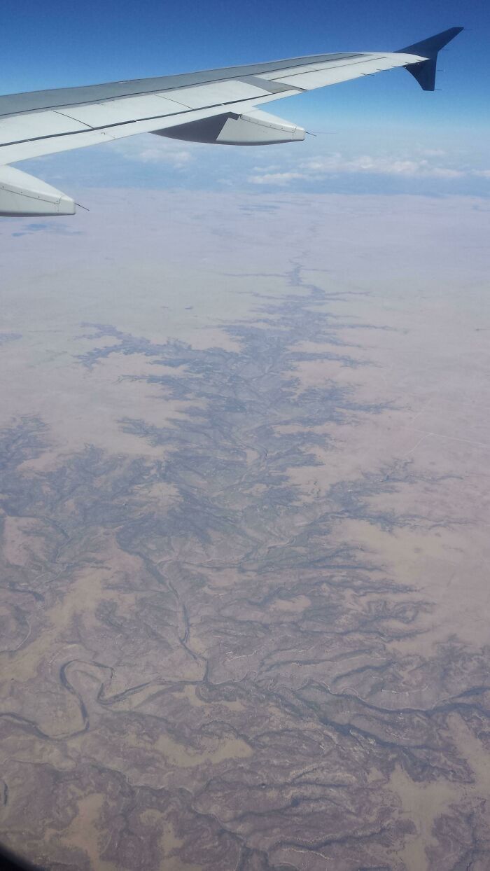 Je ne sais pas si cela compte mais, la vue du Grand Canyon depuis un avion