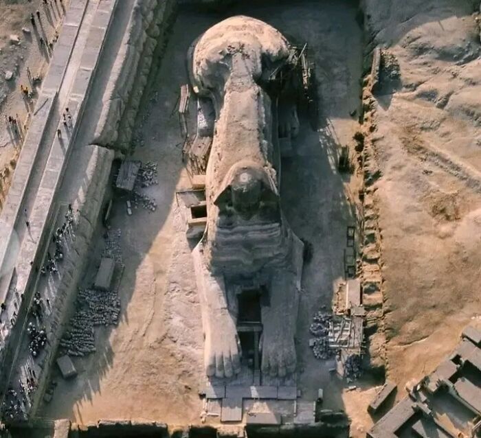 le sphinx vu d’en haut