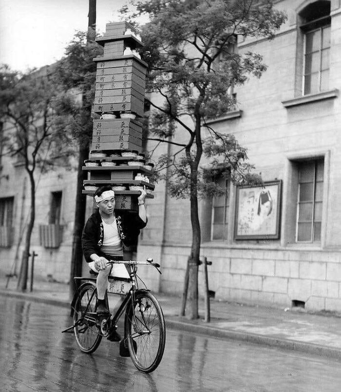 livreur de nouilles à tokyo, 1935