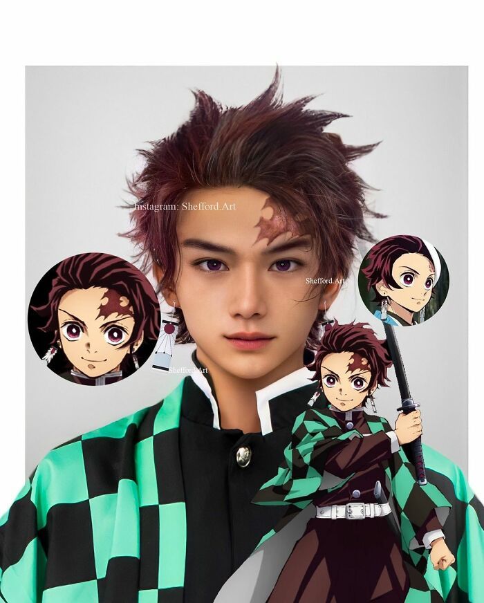 tanjiro kamado de demon slayer : kimetsu no yaiba