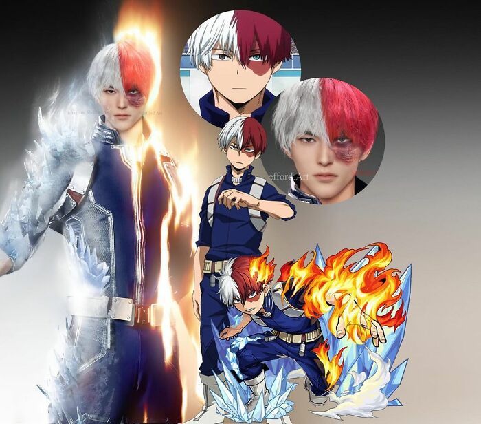 shoto todoroki de my hero academia