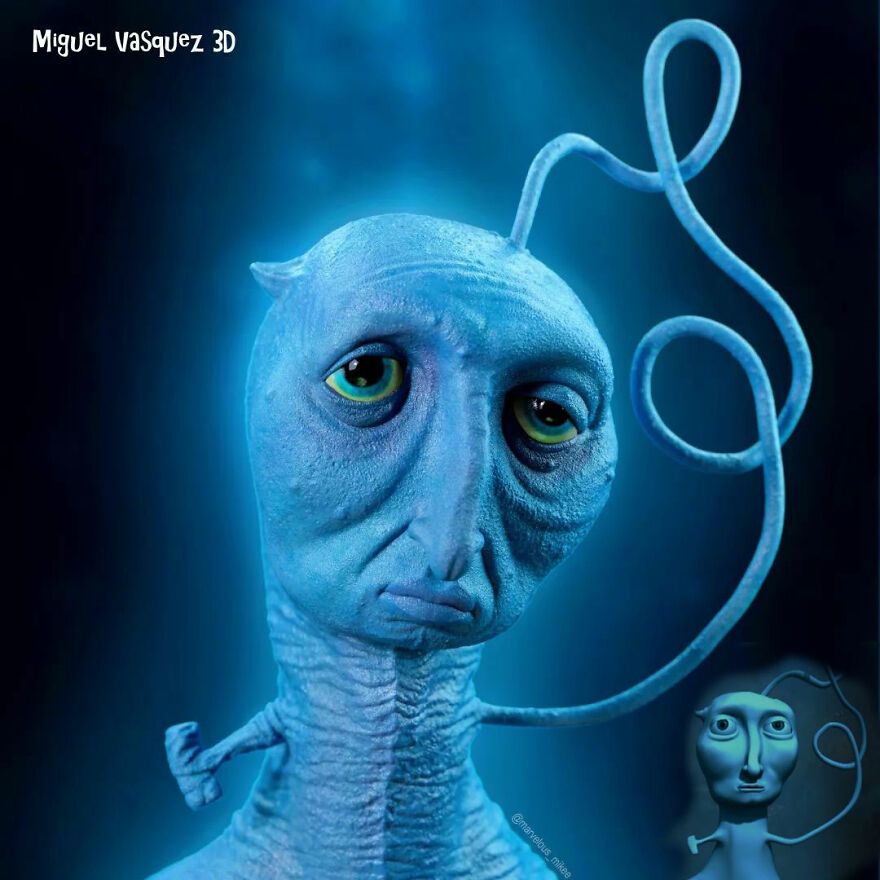 créature bleue de courage the cowardly dog