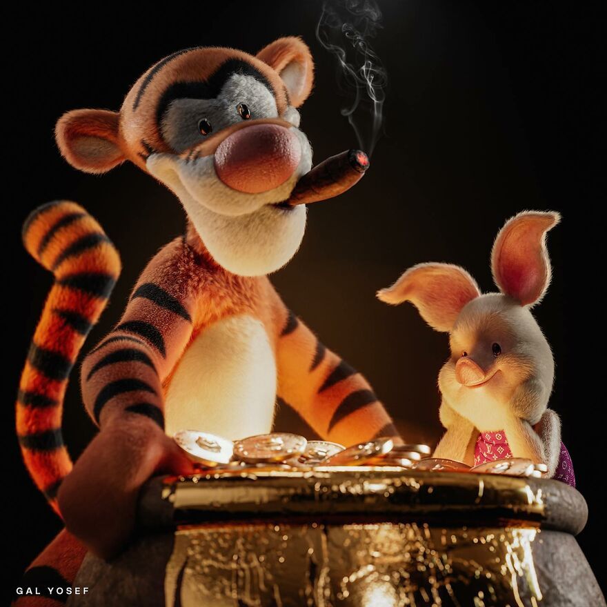 tigger et piglet de winnie the pooh