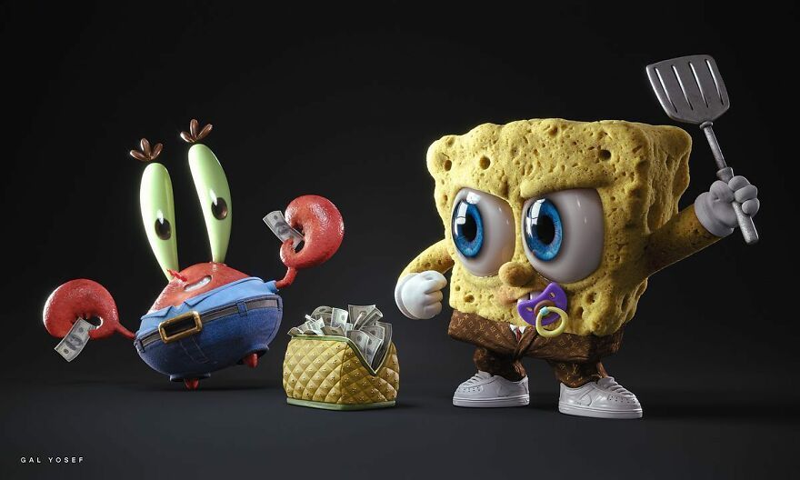 spongebob squarepants et mr. krabs