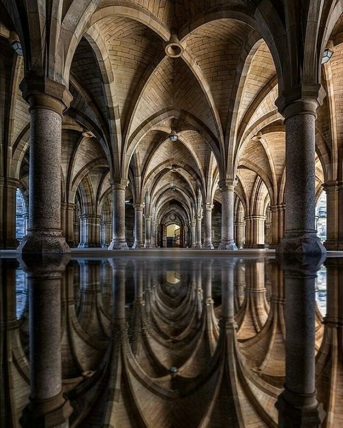 cloître université de glasgow, écosse