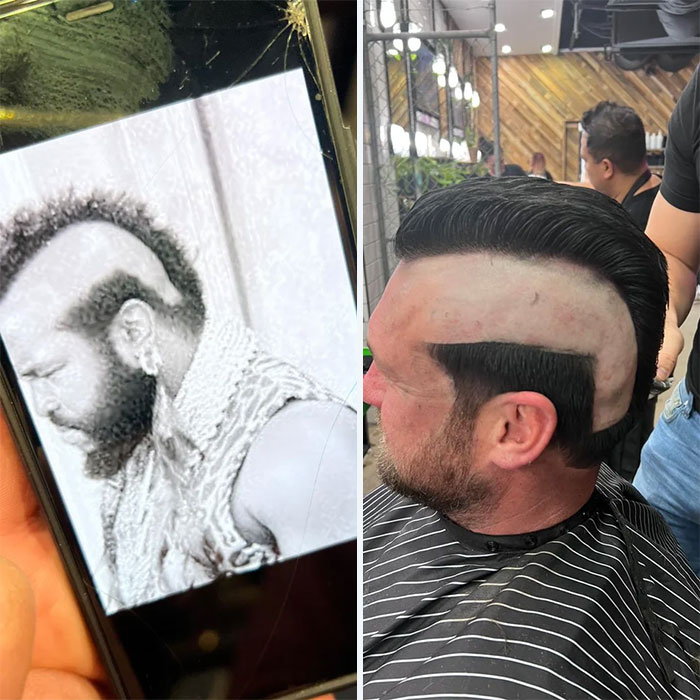 un post facebook d’un barbier local