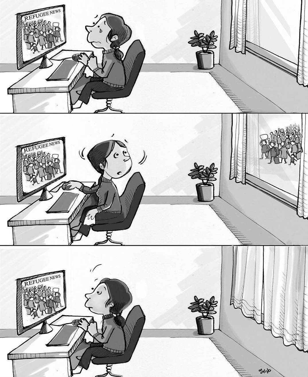 Un artiste iranien attire l’attention sur les problèmes du monde d’aujourd’hui avec ces 52 illustrations qui incitent à la réflexion.