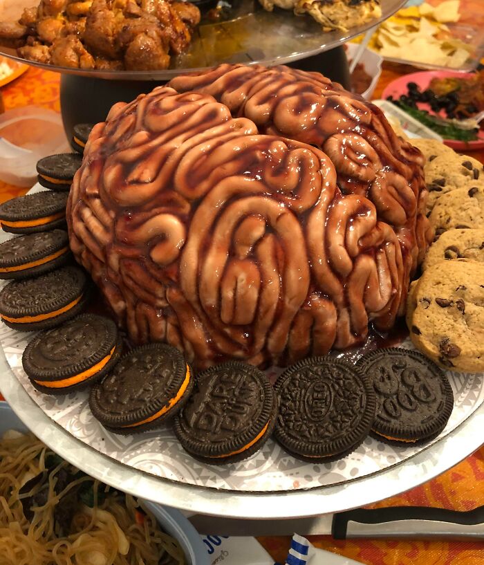 Ma femme a préparé des aliments pour le cerveau pour Halloween