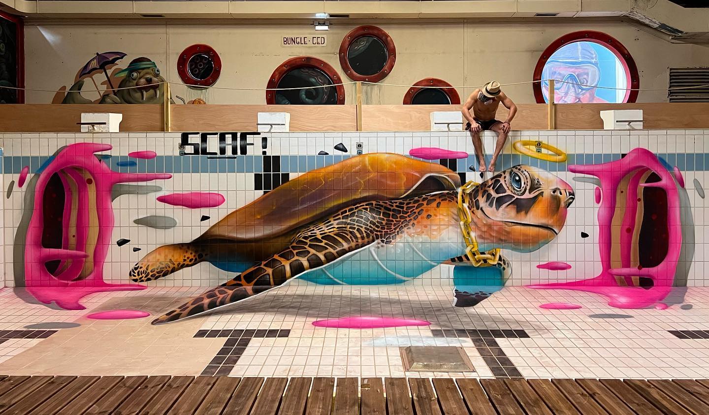 Un artiste de rue français peint des graffitis en 3D et ce n’est pas pour les âmes sensibles (26 nouvelles photos).