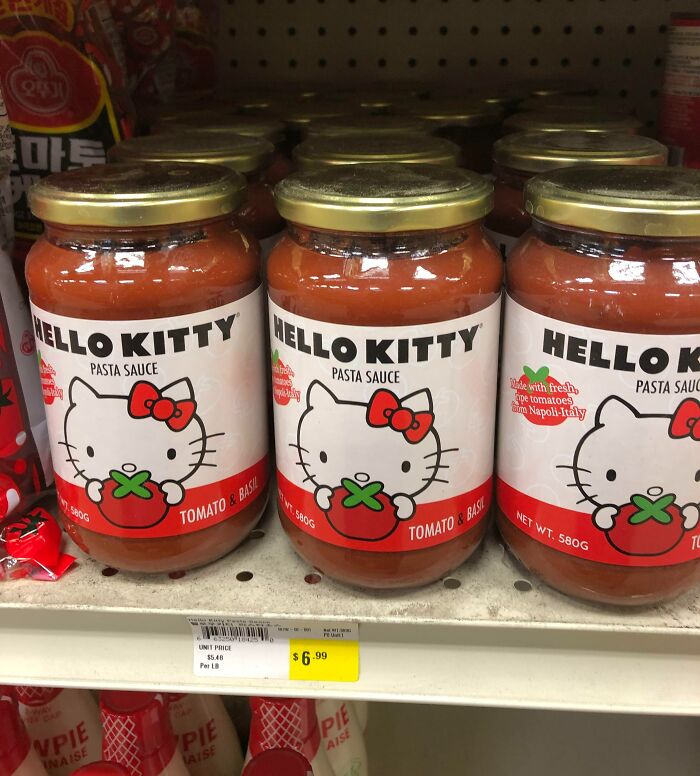 sauce pour pâtes hello kitty quelqu’un ?