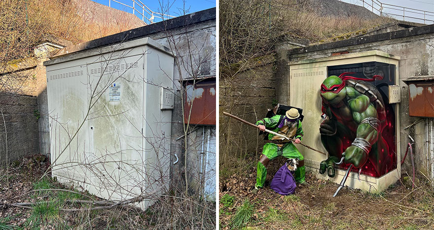 Un artiste de rue français peint des graffitis en 3D et ce n’est pas pour les âmes sensibles (26 nouvelles photos).