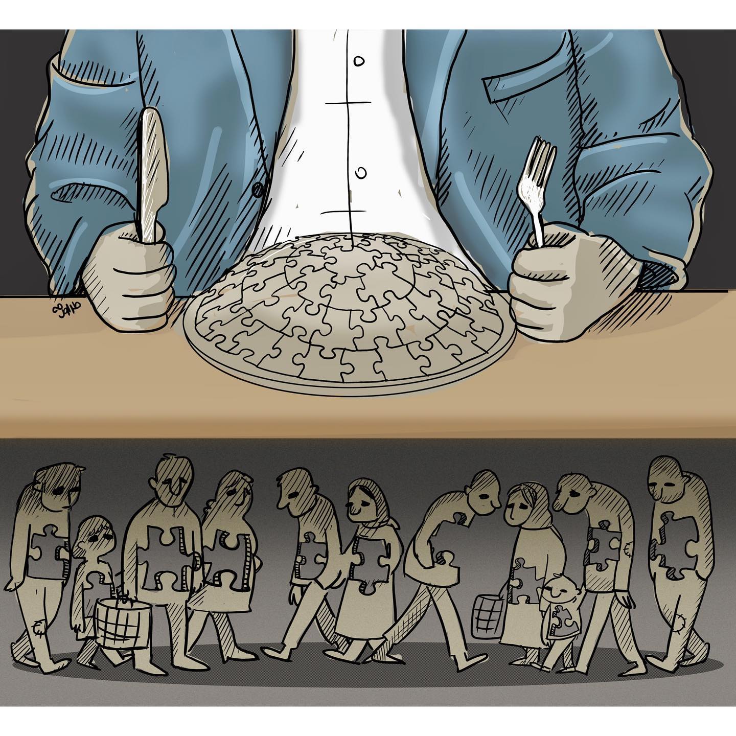 Un artiste iranien attire l’attention sur les problèmes du monde d’aujourd’hui avec ces 52 illustrations qui incitent à la réflexion.