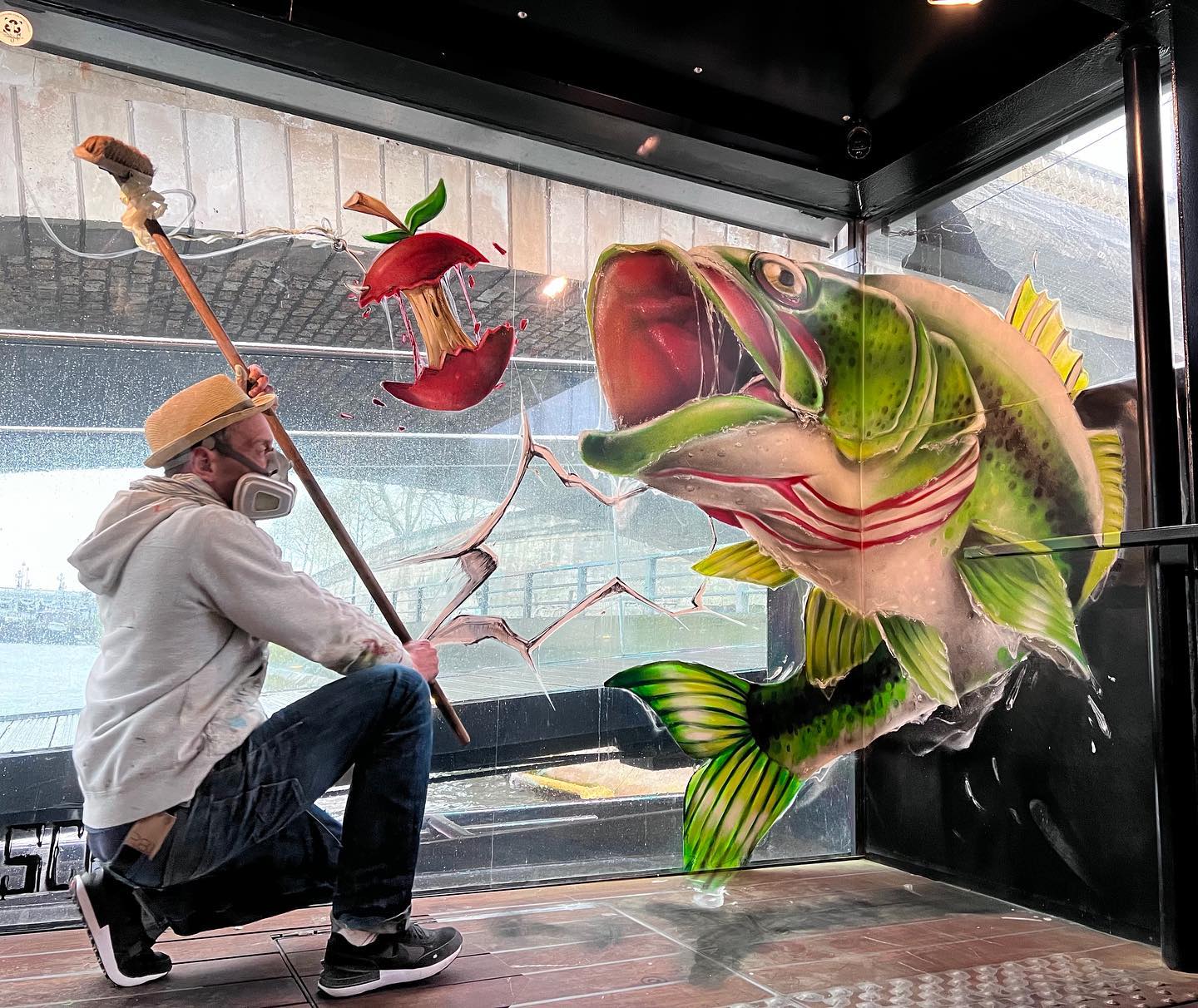 Un artiste de rue français peint des graffitis en 3D et ce n’est pas pour les âmes sensibles (26 nouvelles photos).