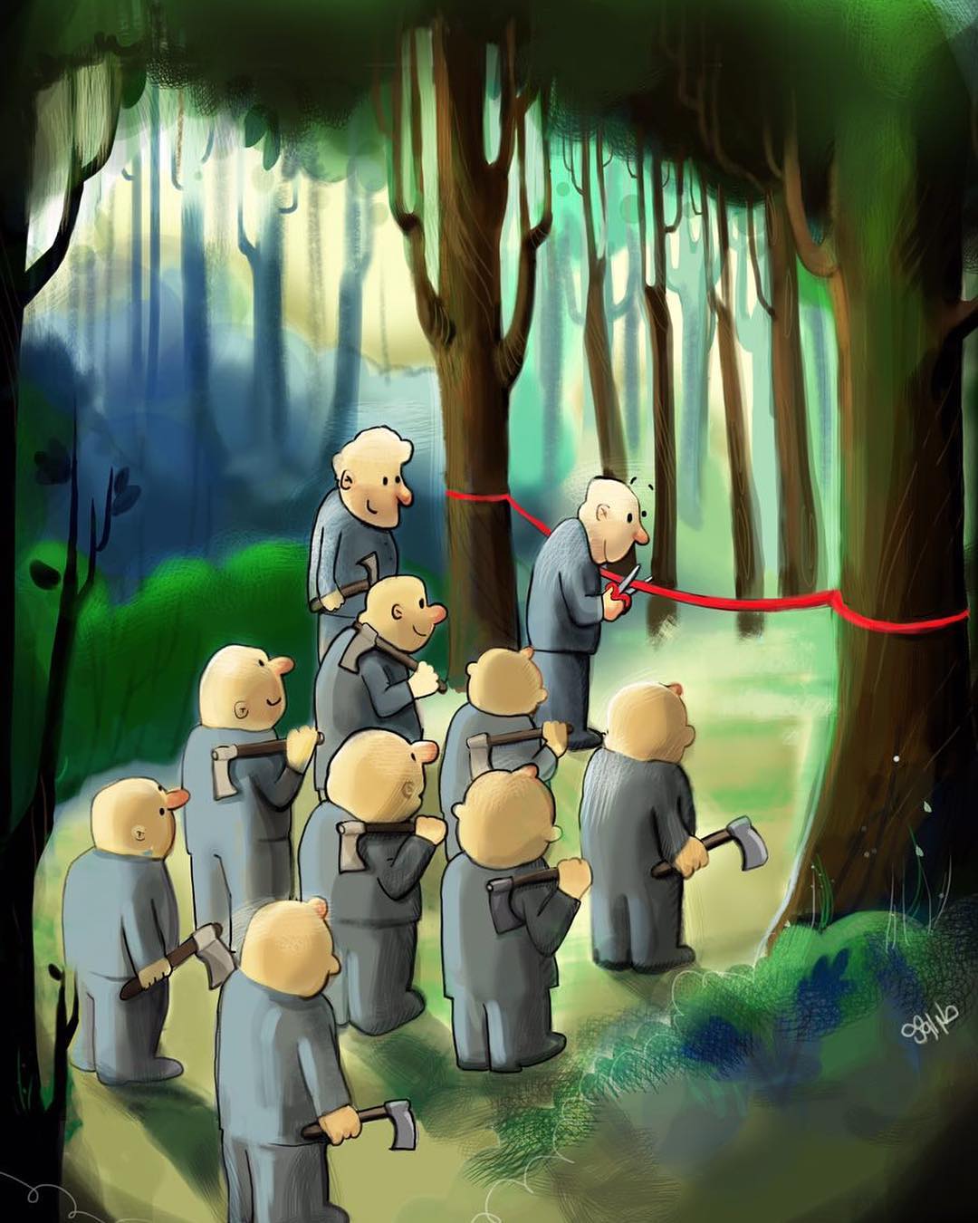 Un artiste iranien attire l’attention sur les problèmes du monde d’aujourd’hui avec ces 52 illustrations qui incitent à la réflexion.
