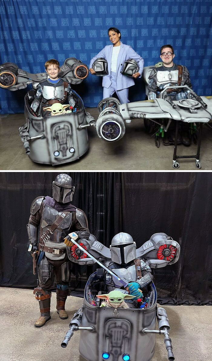 C’est de cette façon que tous les costumes de fauteuils roulants devraient ressembler aujourd’hui. Joyeuse journée Star Wars