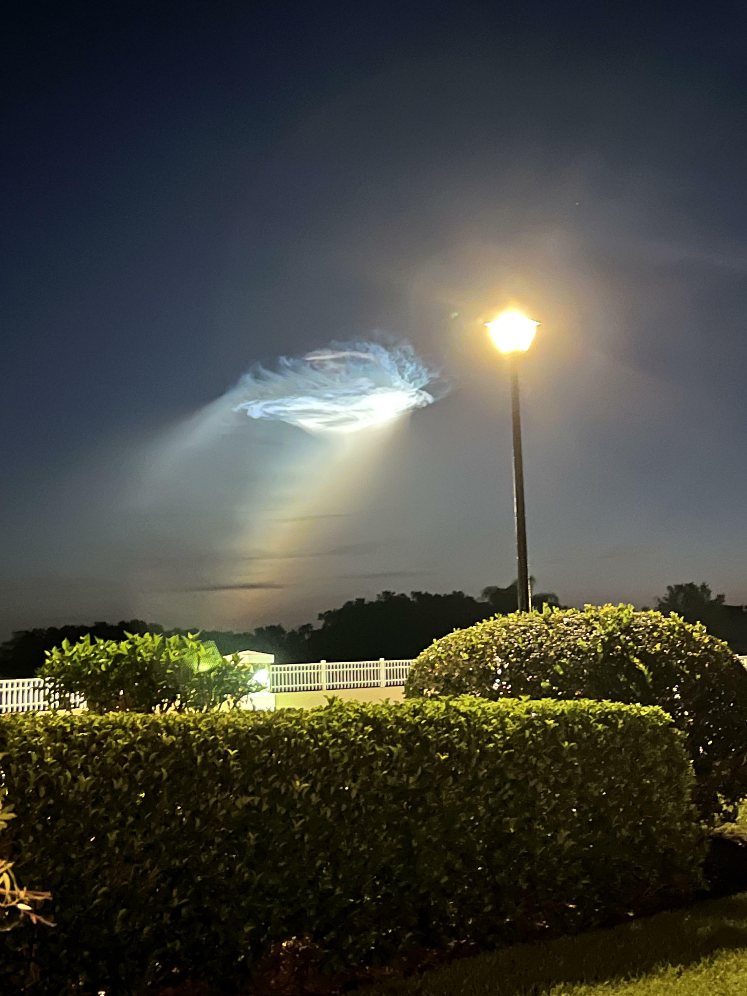 J'ai vu ce nuage bizarre en courant