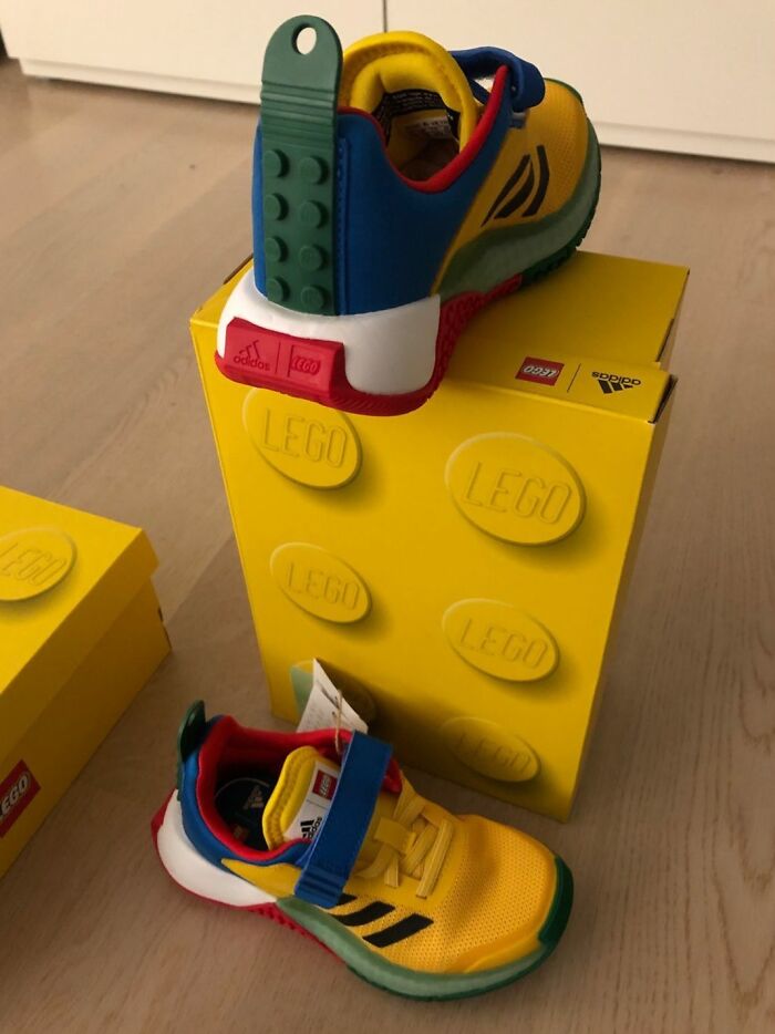 Boîte à chaussures en briques lego