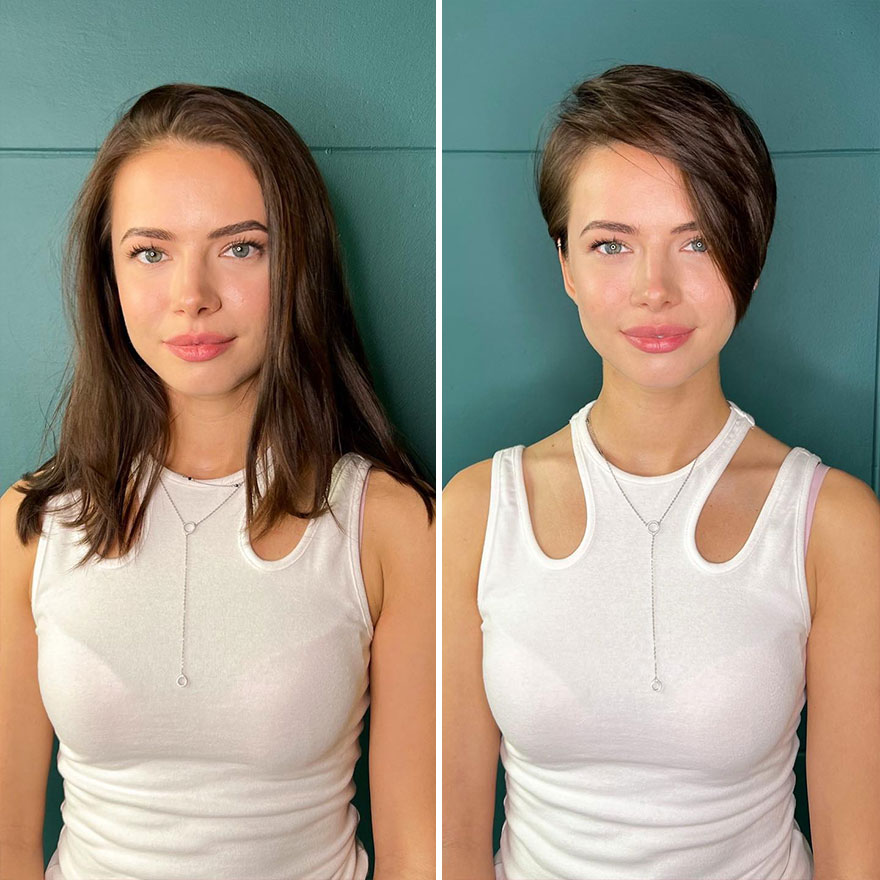36 femmes qui ont osé se faire couper les cheveux courts et ont obtenu des résultats impressionnants grâce à ce coiffeur (nouvelles photos).