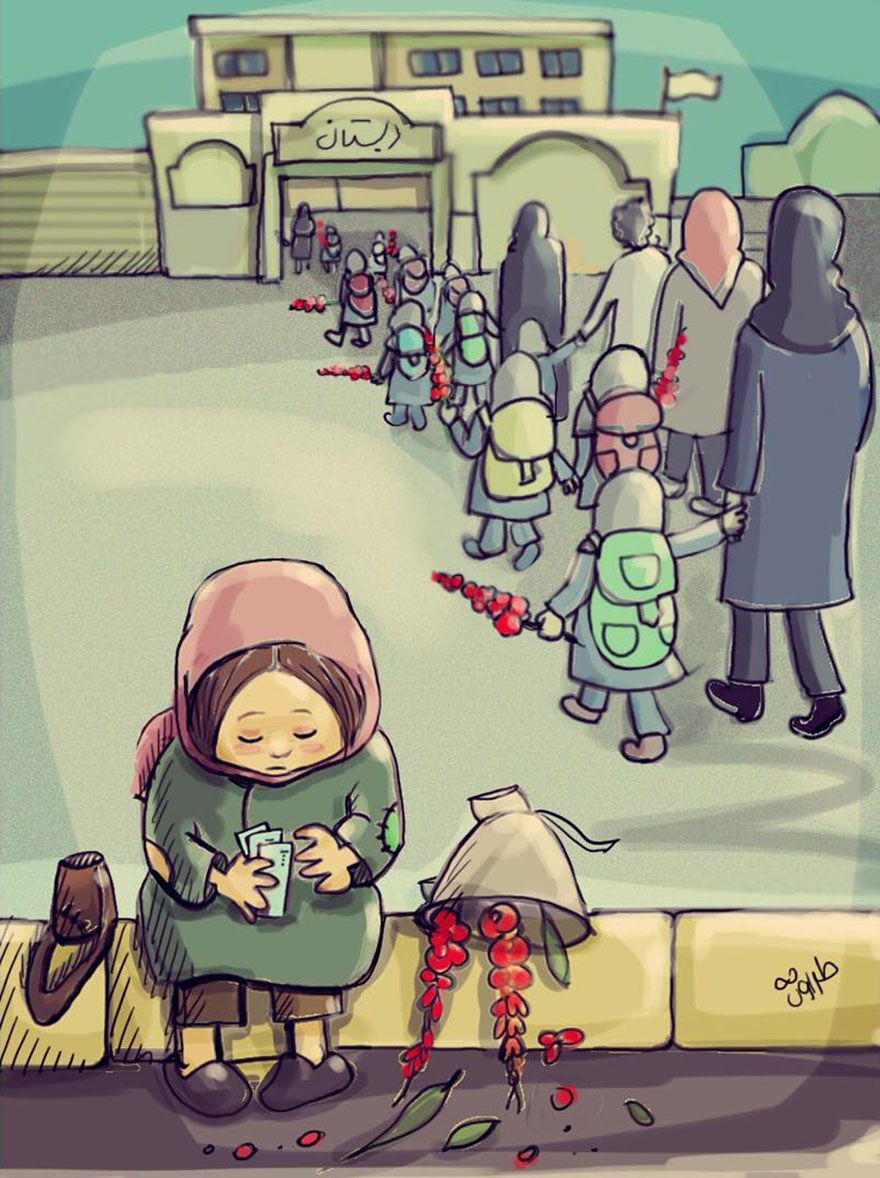 Un artiste iranien attire l’attention sur les problèmes du monde d’aujourd’hui avec ces 52 illustrations qui incitent à la réflexion.