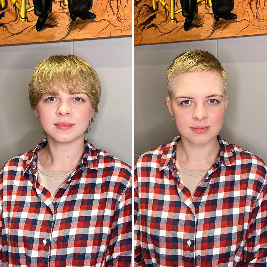 36 femmes qui ont osé se faire couper les cheveux courts et ont obtenu des résultats impressionnants grâce à ce coiffeur (nouvelles photos).