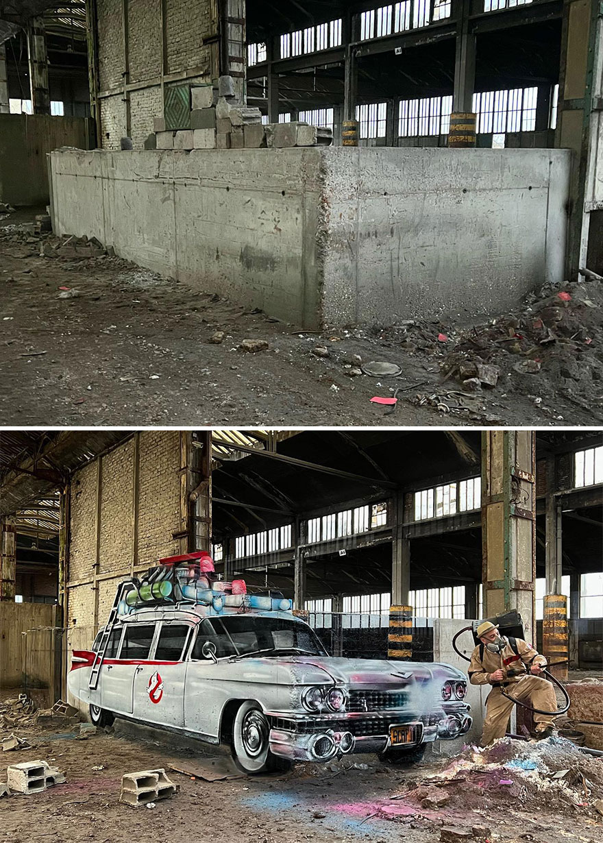 Un artiste de rue français peint des graffitis en 3D et ce n’est pas pour les âmes sensibles (26 nouvelles photos).