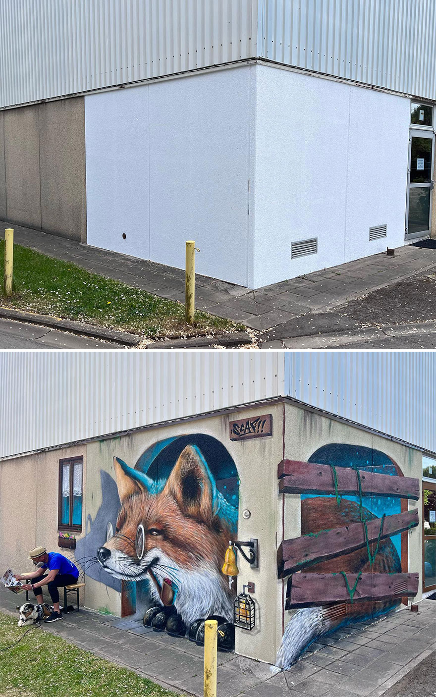 Un artiste de rue français peint des graffitis en 3D et ce n’est pas pour les âmes sensibles (26 nouvelles photos).