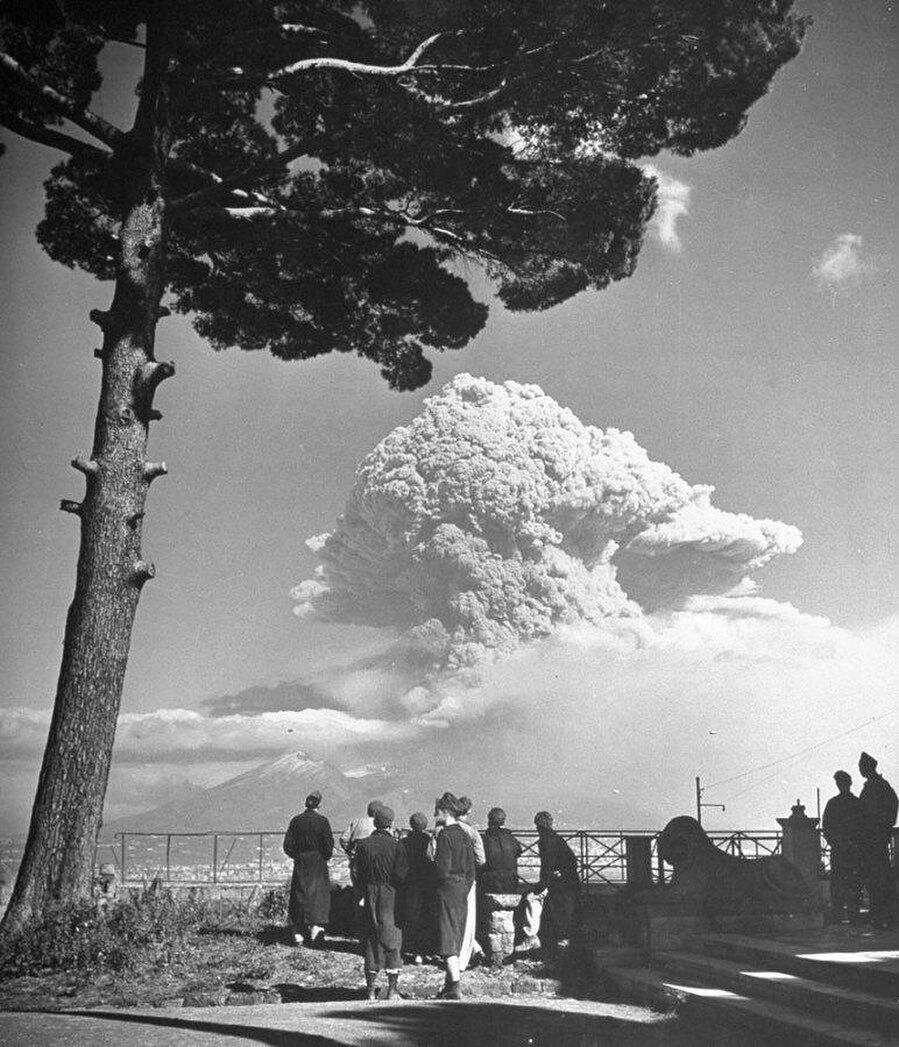 l’éruption du mont vesuvius en 1944