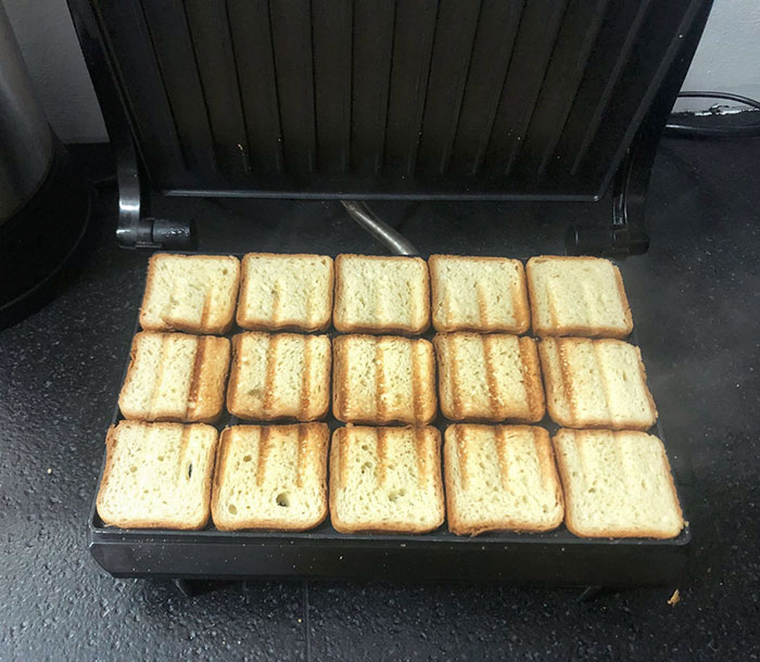 Les mini toasts tiennent tous parfaitement dans mon grille-pain