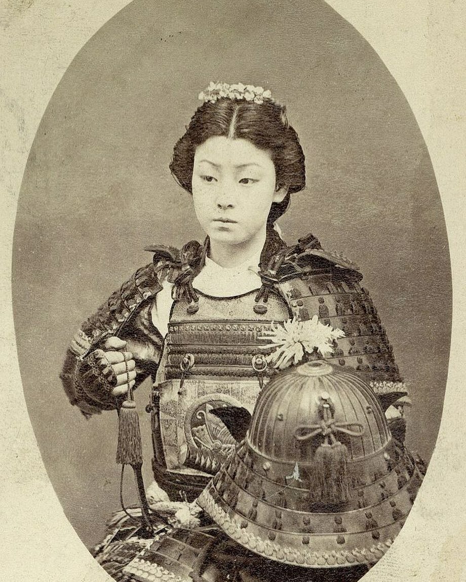 une femme guerrier samouraï, 19ème siècle