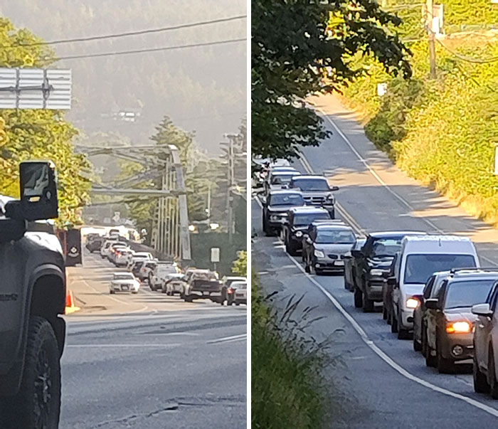 Je vis dans une toute petite ville (moins de 10 000 habitants) et il n’y a qu’une seule route pour entrer et sortir. chaque fois qu’il y a un accident, la circulation est bloquée. c’est mon premier jour à mon nouveau travail.