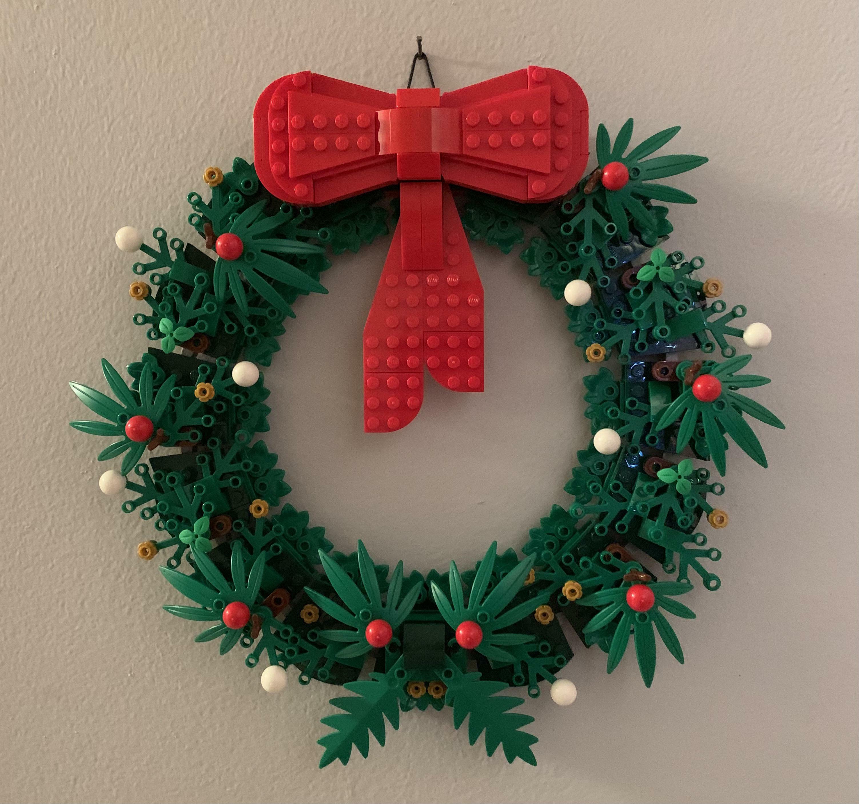 Ma couronne de Noël en lego