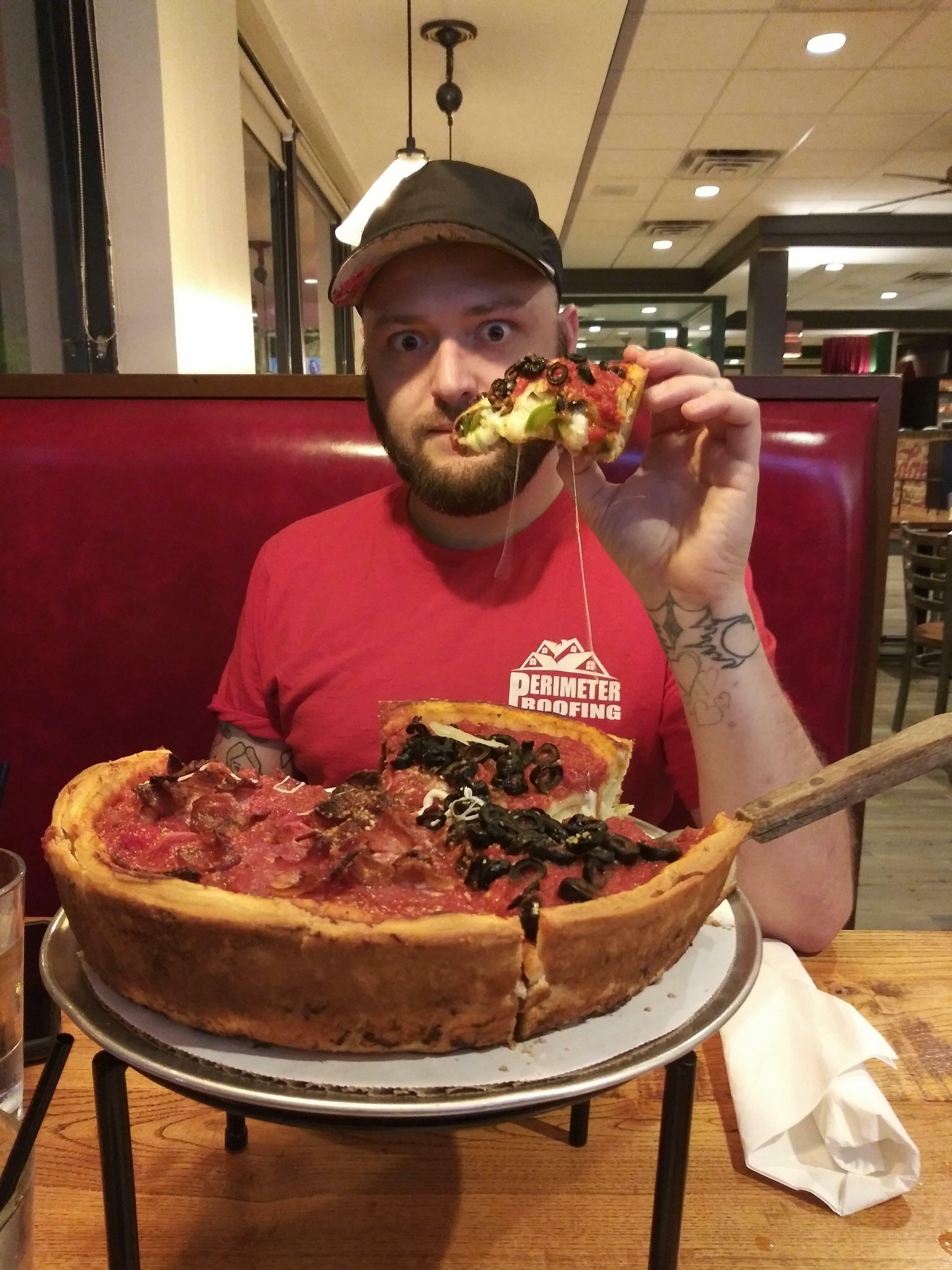 cette unité absolue d'une pizza chez giordanos à chicago